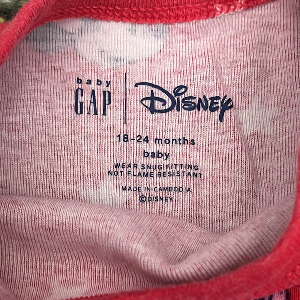 Baby Gap Disney Minnie & Mickey Star Print Pajama Set - Picture 2 of 2